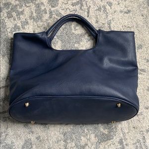Tuckernuck leather Alexa tote - navy